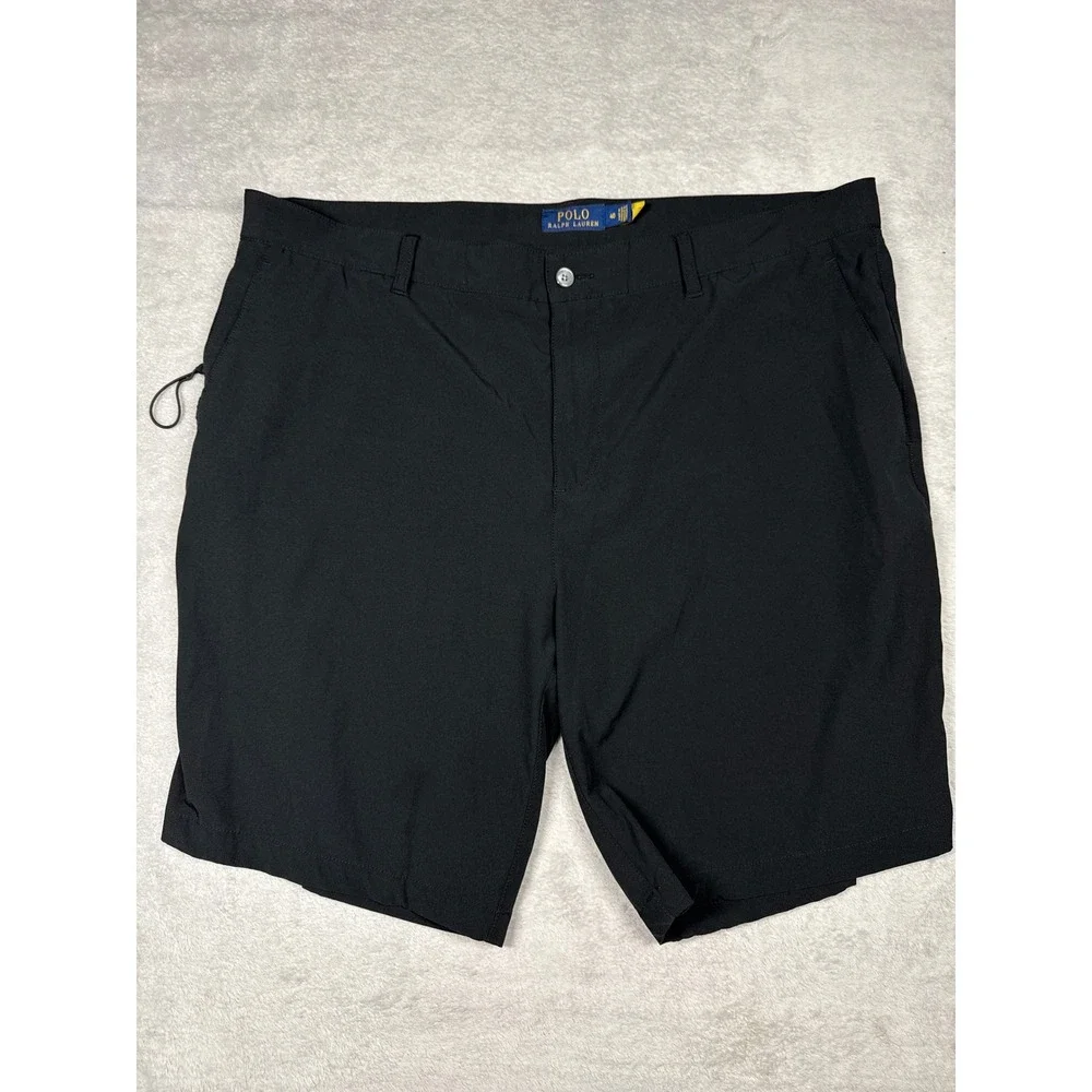 Polo Ralph Lauren Shorts Mens 40 Black Performance Golf Active 13738